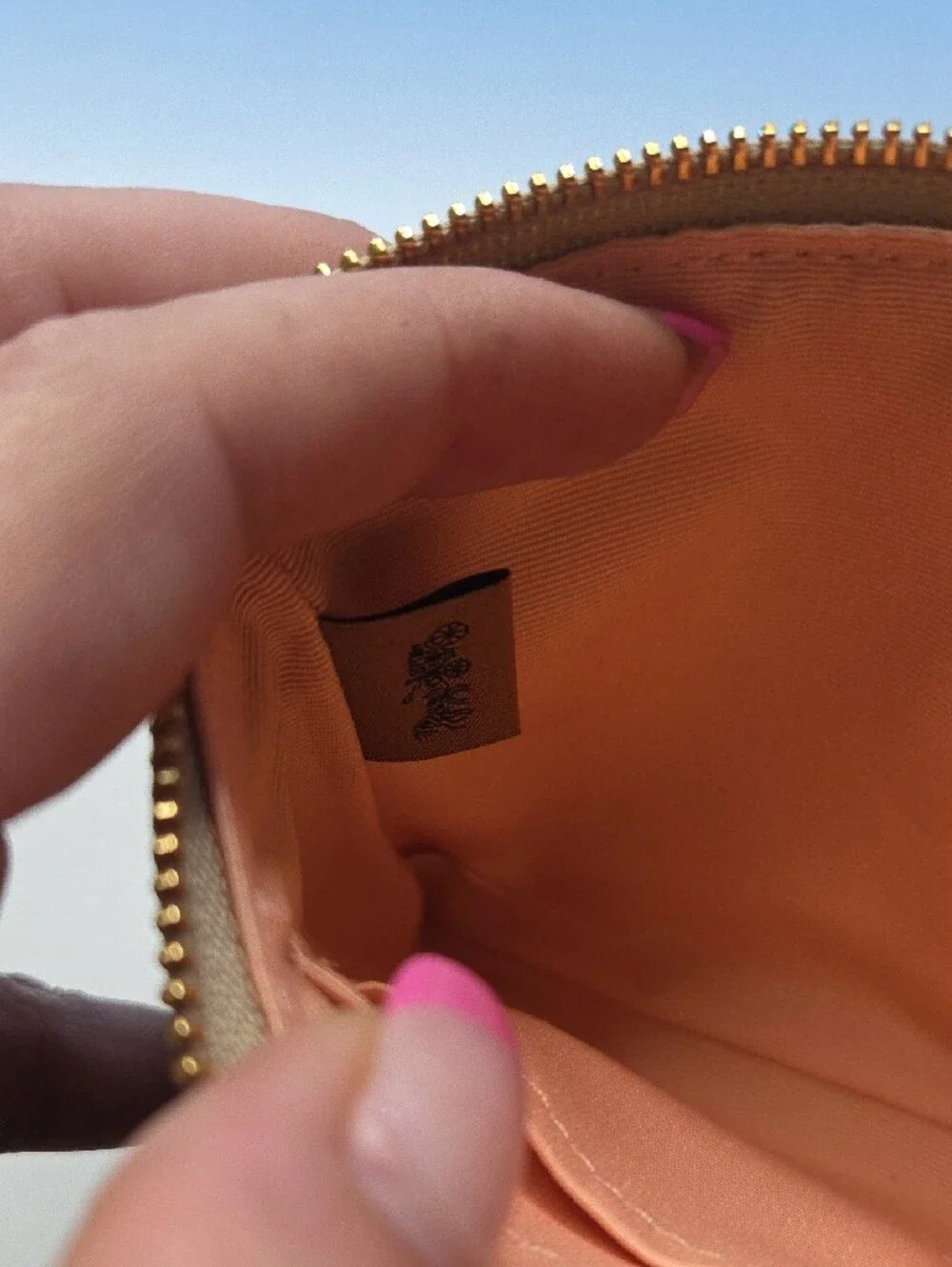 Coach tan signature